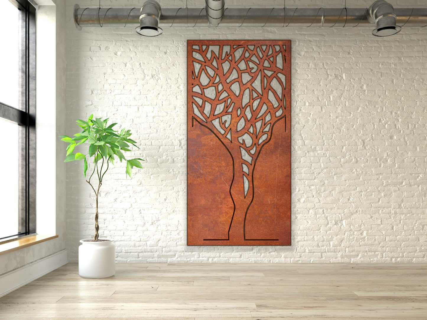 Nature scenery Rust Metal Sign
