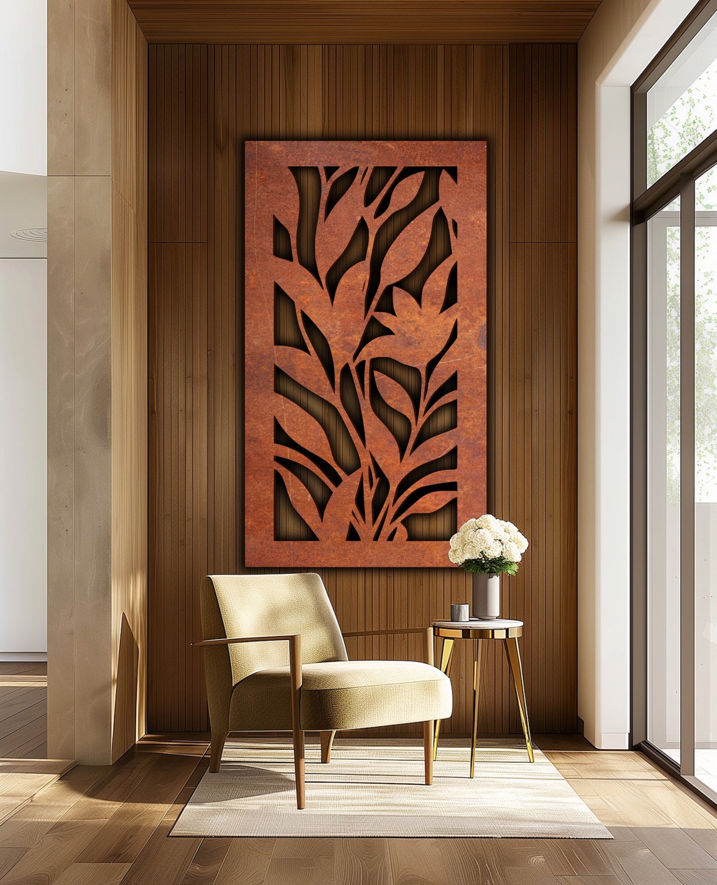 Nature scenery Rust Metal Sign