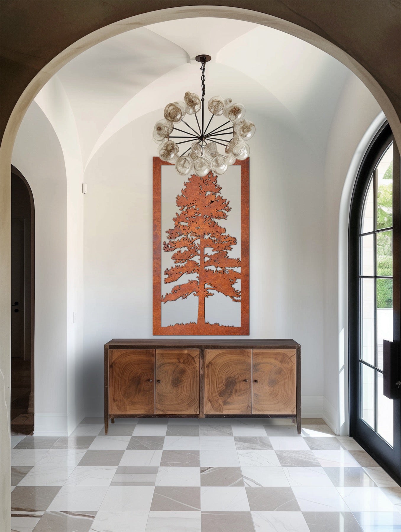 Nature scenery Rust Metal Sign