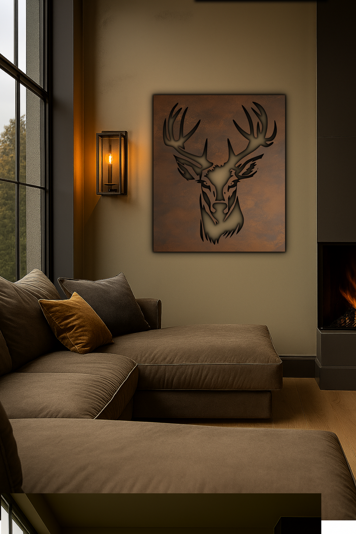 ELK Rust Metal Sign 45x45"