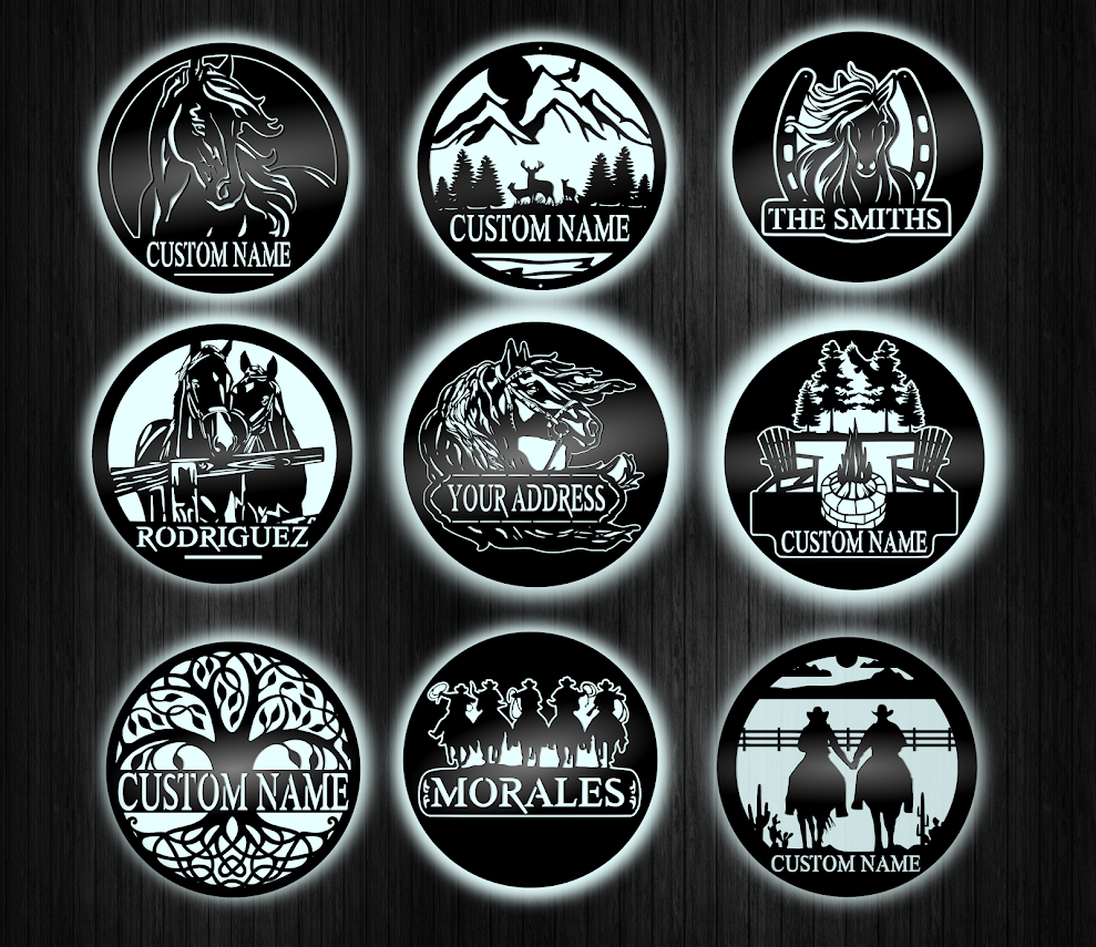 Custom Led Lighted Metal Signs TRIPLE LAYERED🎁 Ideal for any occasions!