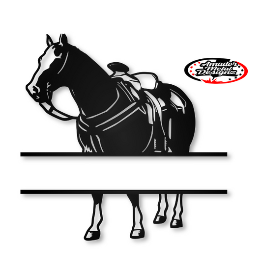 Saddled horse/caballo encillado