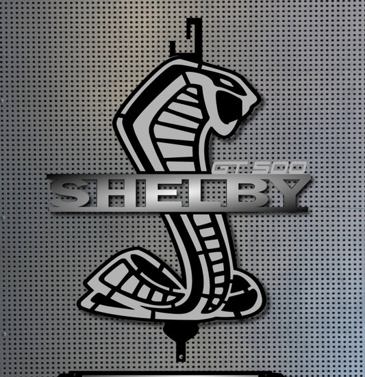 Silver Shelby hood prop