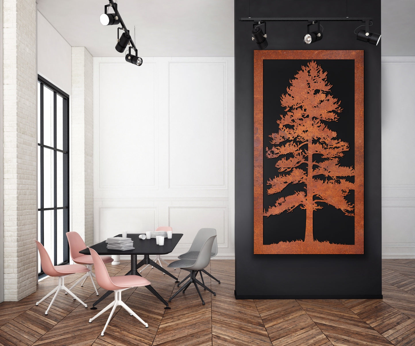 Nature scenery Rust Metal Sign