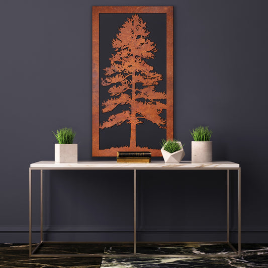 Nature scenery Rust Metal Sign