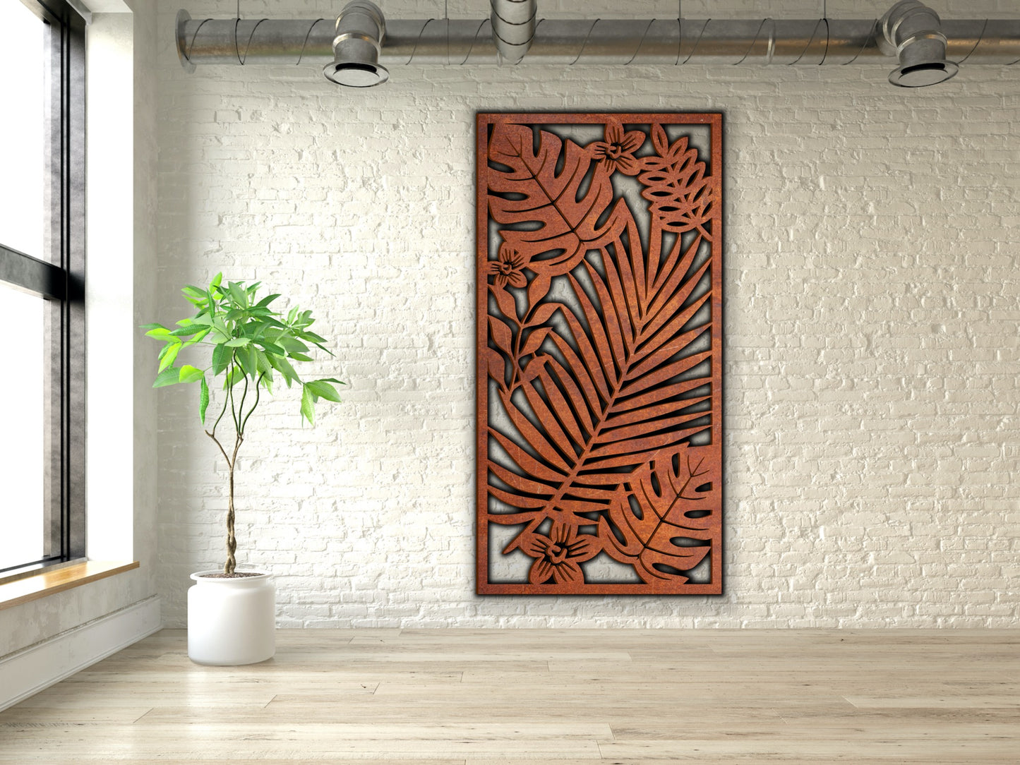 Nature scenery Rust Metal Sign