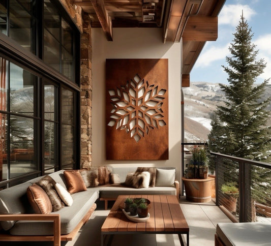 Nature scenery Rust Metal Sign 20x60"