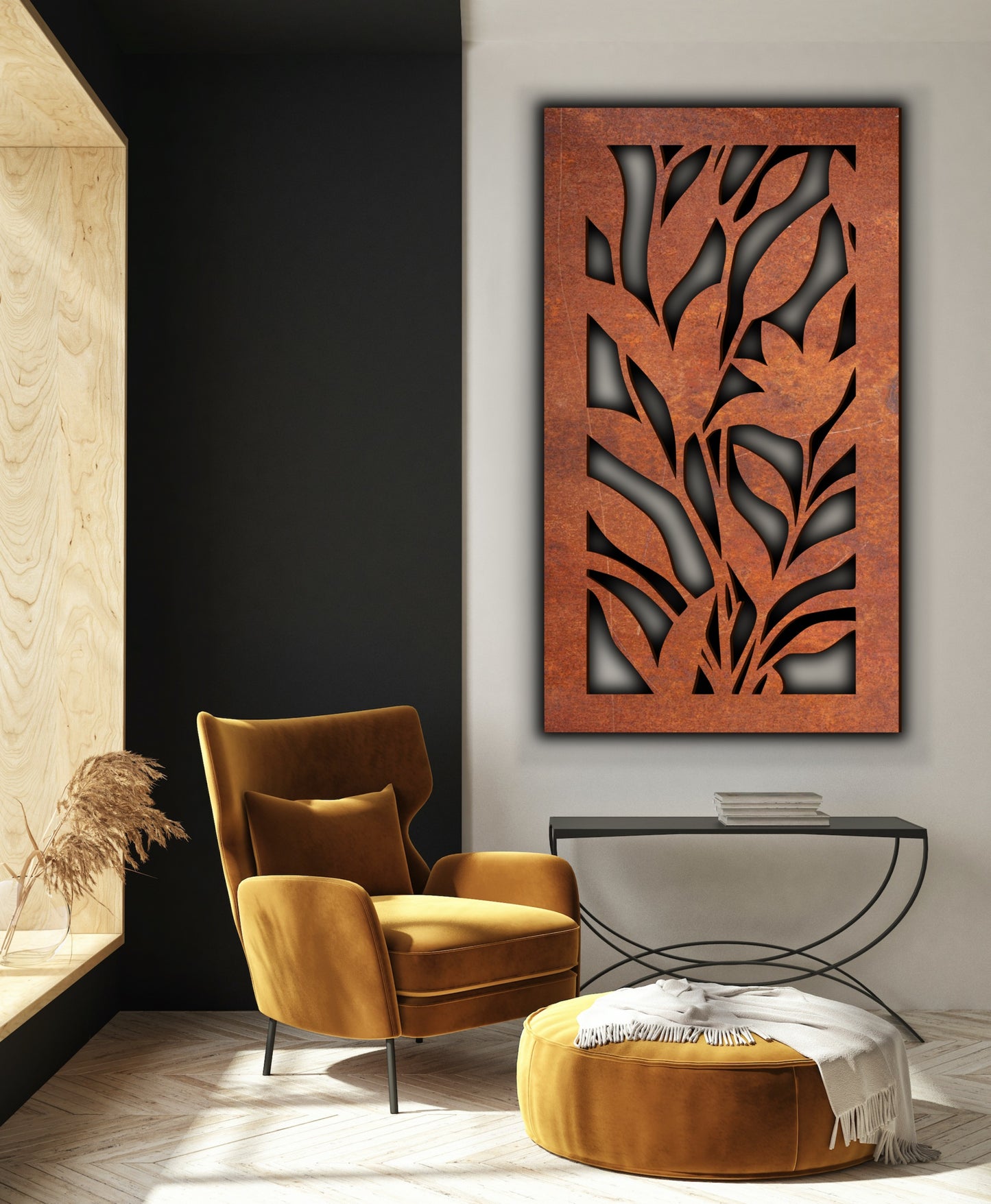 Nature scenery Rust Metal Sign