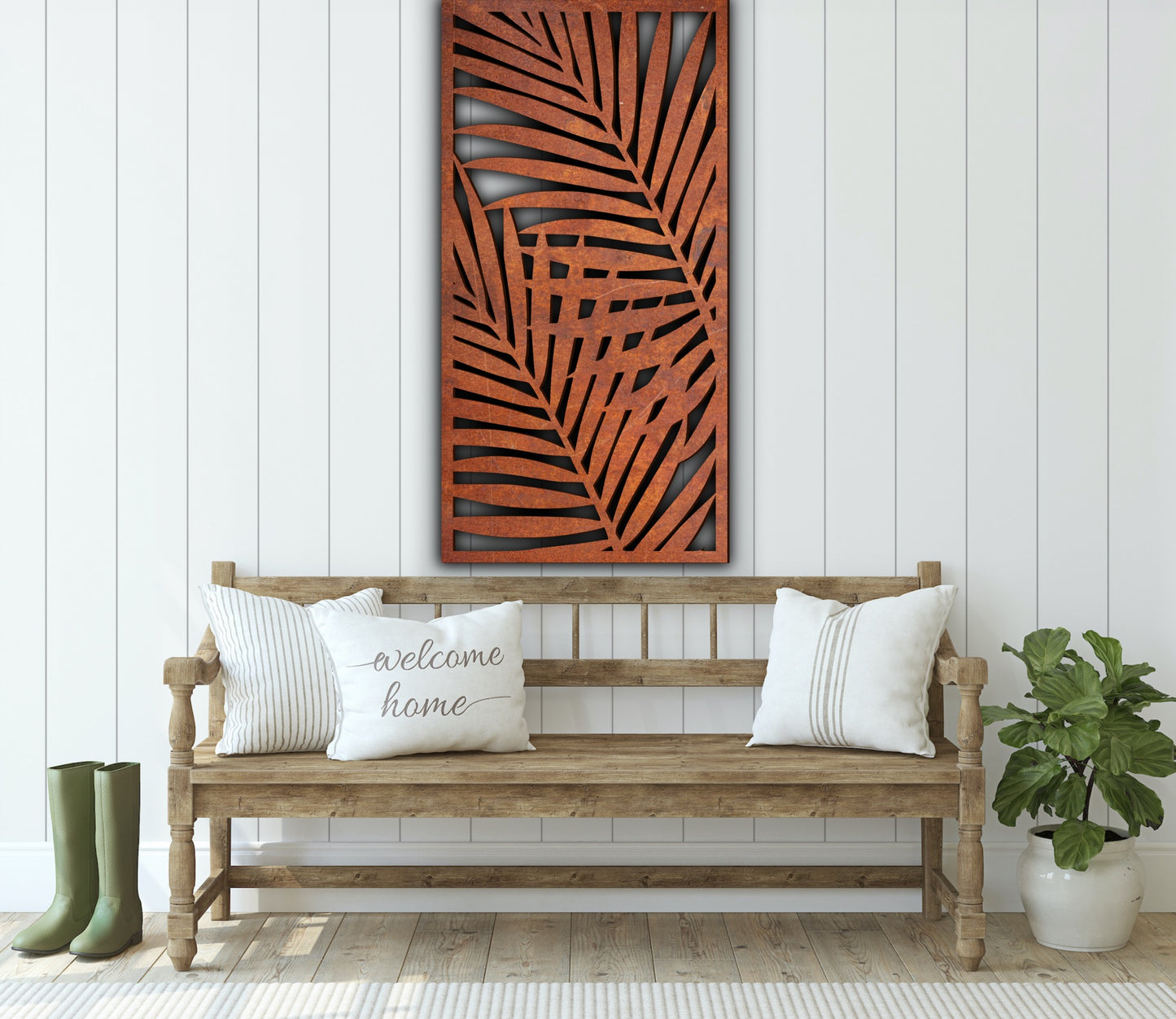 Nature scenery Rust Metal Sign