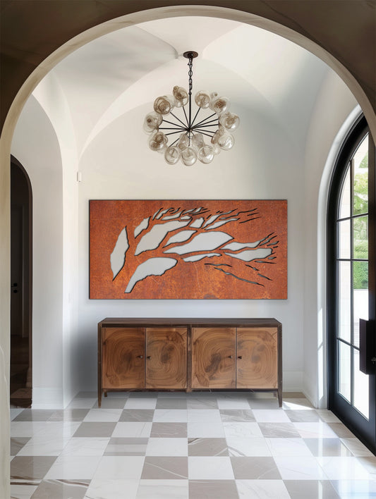 The Gale Nature scenery Rust Metal Sign 60x30"