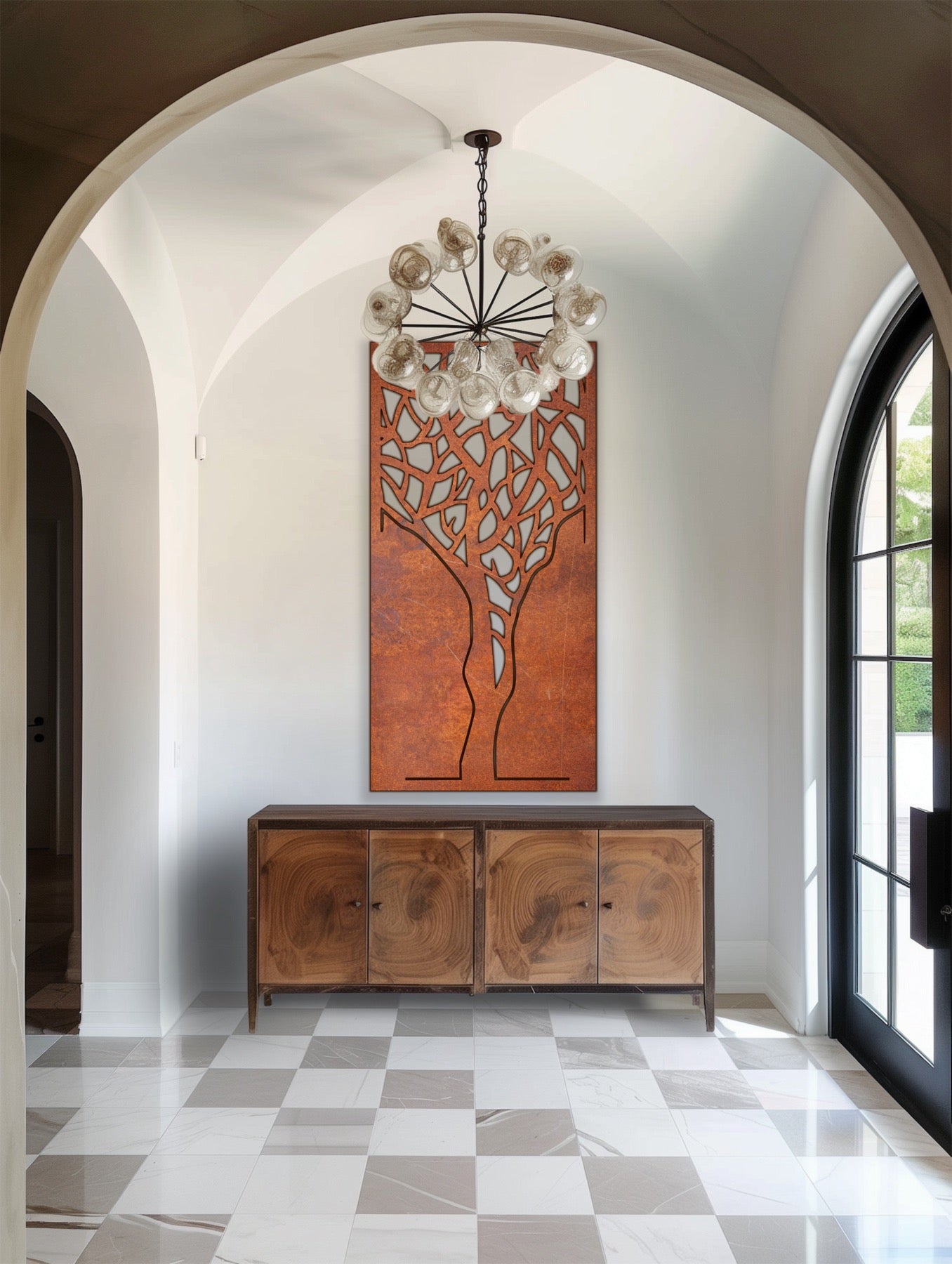 Nature scenery Rust Metal Sign