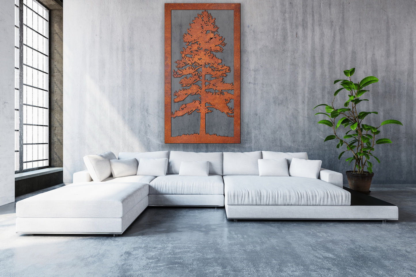 Nature scenery Rust Metal Sign