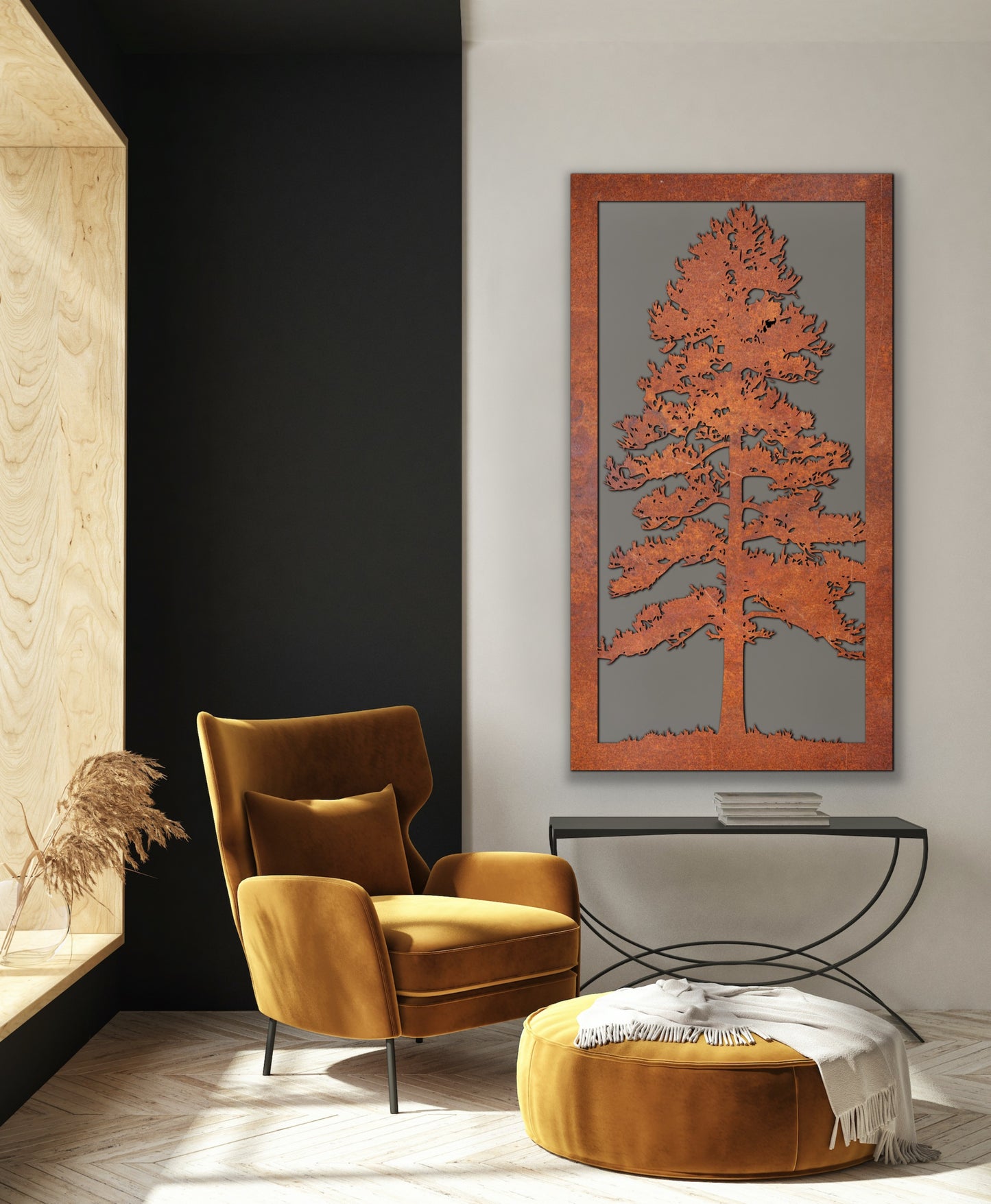 Nature scenery Rust Metal Sign