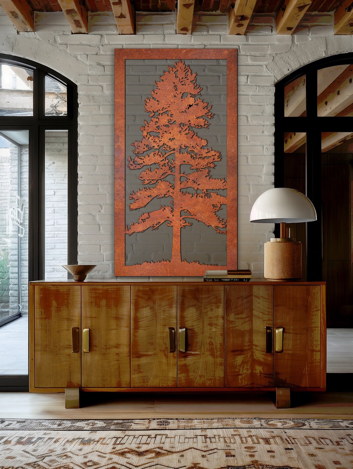 Nature scenery Rust Metal Sign