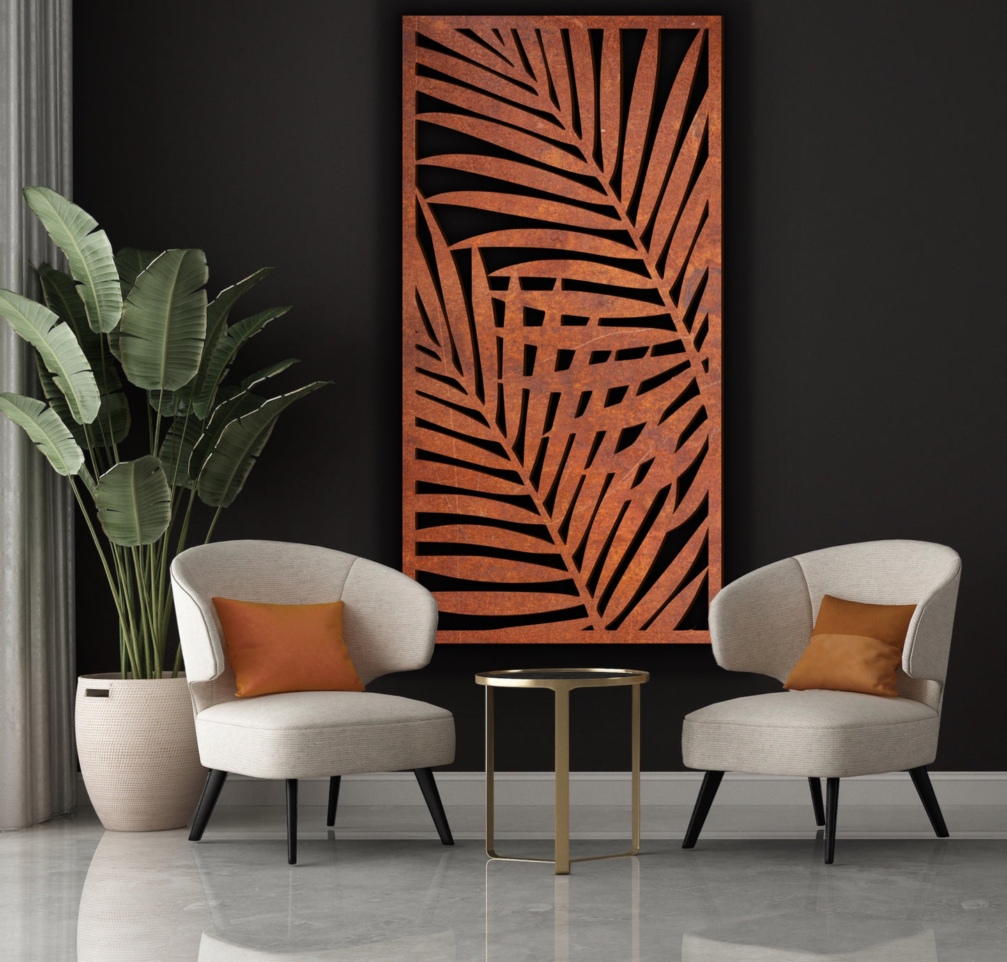 Nature scenery Rust Metal Sign