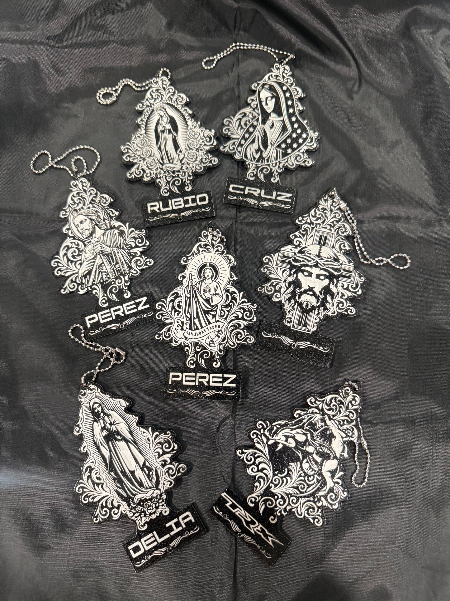 Custom Aluminum pine tree engraved