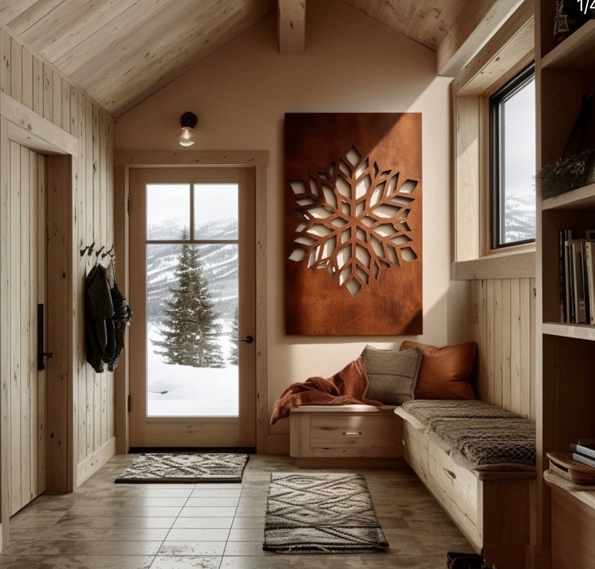 Nature scenery Rust Metal Sign 20x60"