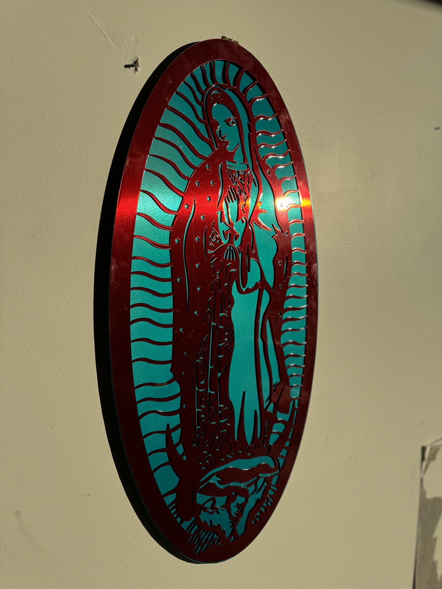 Our Lady Of Guadalupe Virgen De Guadalupe Metal Powder Coated Catholic Gift 36”