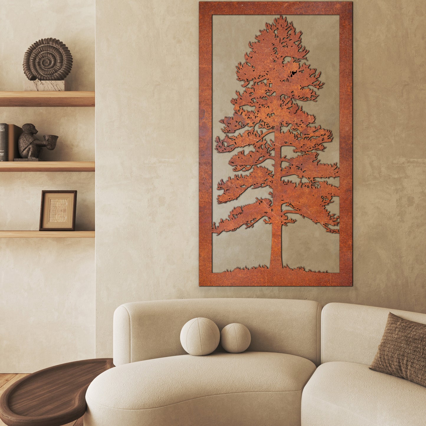 Nature scenery Rust Metal Sign