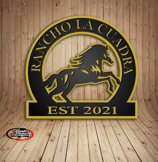 35x32” metal sign powder coated