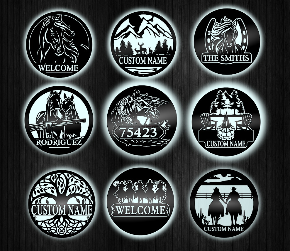 Custom Led Lighted Metal Signs TRIPLE LAYERED🎁 Ideal for any occasions!