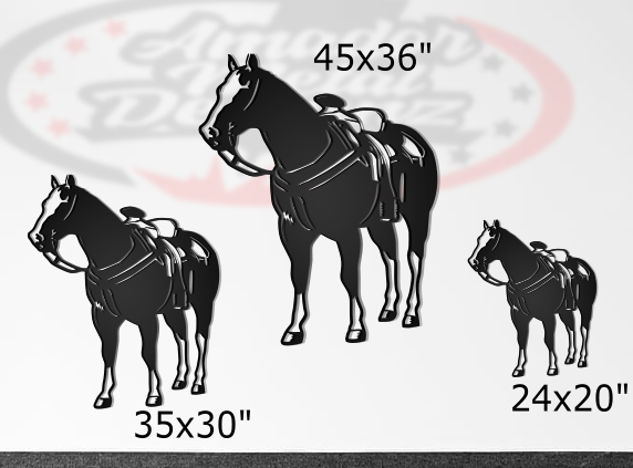 Saddled horse/caballo encillado